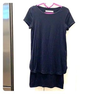 Susana Monaco navy small one piece dress